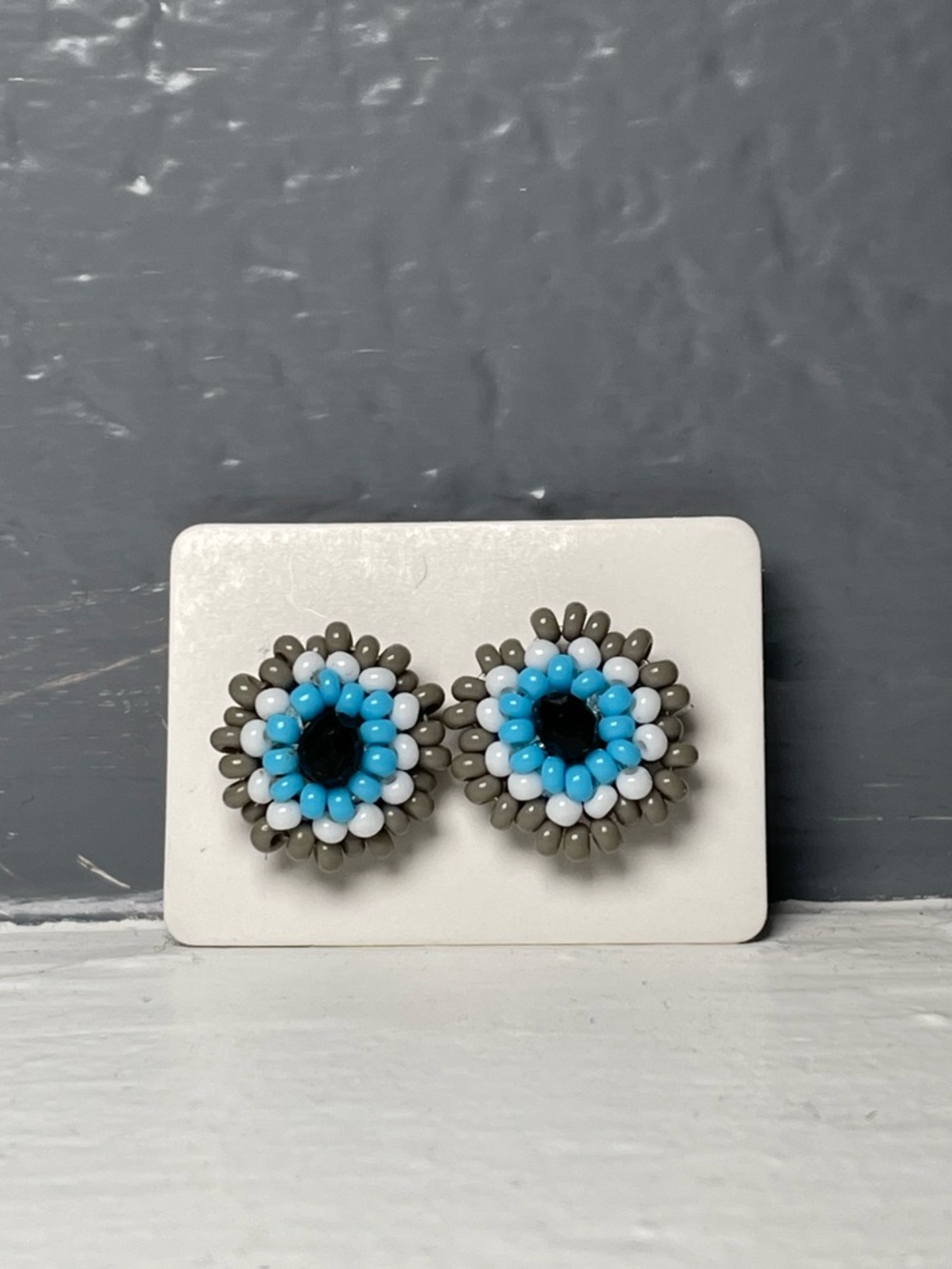 Huichol Beaded Stud Earrings